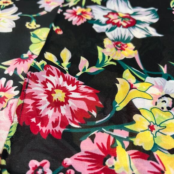 Romeo & Juliet Couture Floral Print Open Front Cocoon Kimono Size Small Colorful - Picture 8 of 8